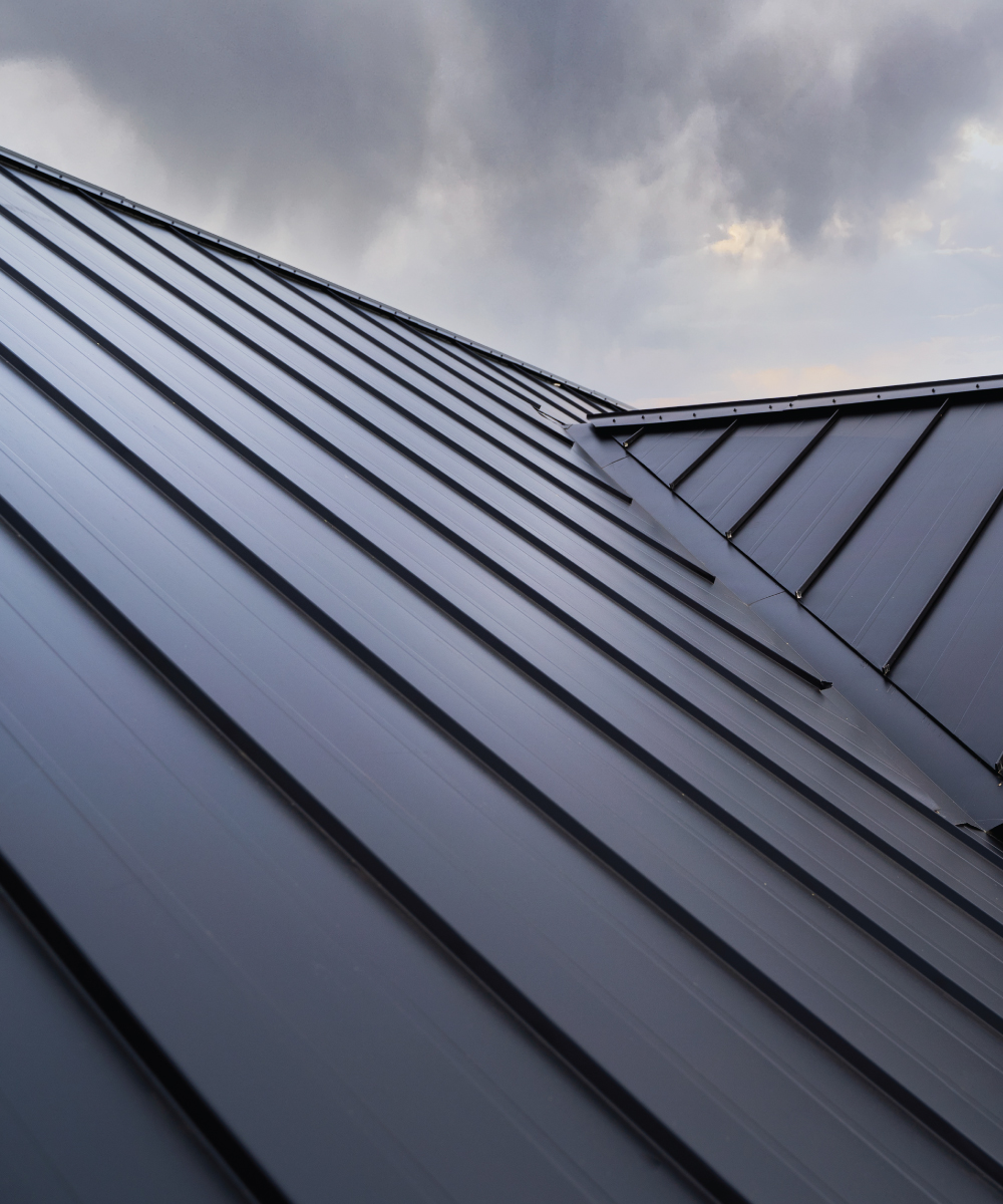 A finished glossy roof installed with Sino Mabati sheets